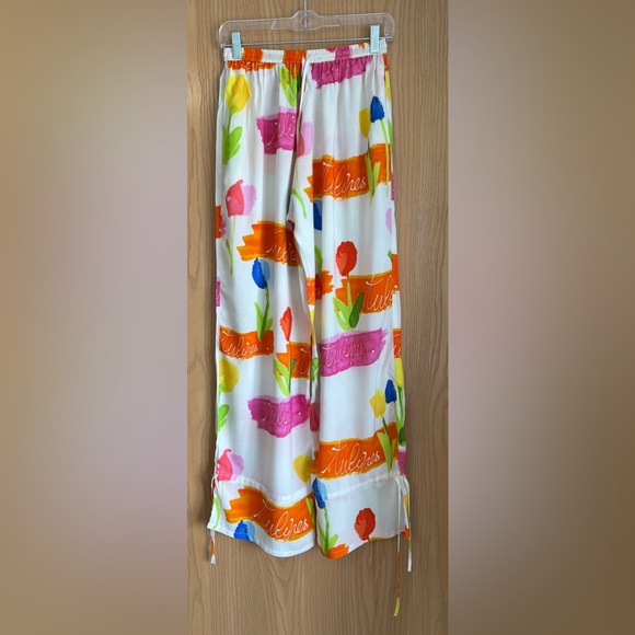 Collina Strada | SZ Small | Flowy Parkour Pants Tulips | Vibrant Pink Orange NWT - Picture 2 of 13
